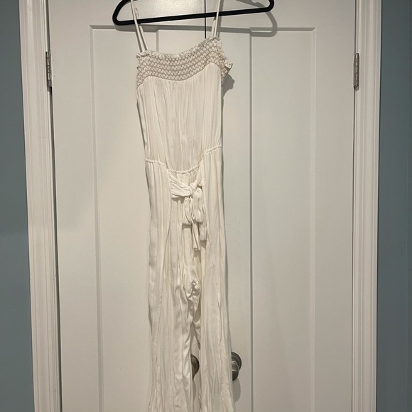 White tube top jumpsuit with slit legs! - Picture 1 of 2